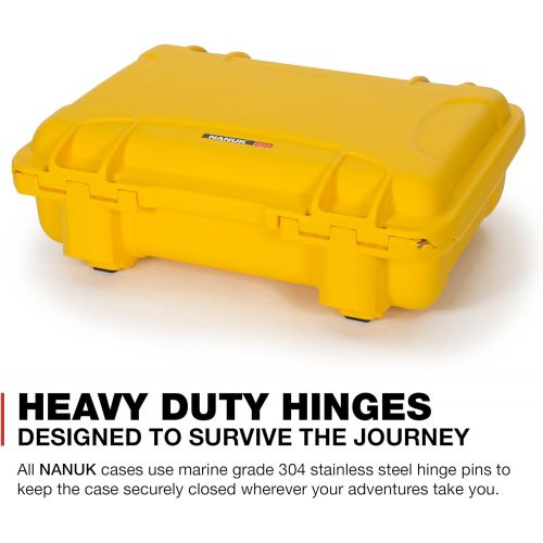  Nanuk 923 Waterproof Hard Case with Padded Dividers - Yellow