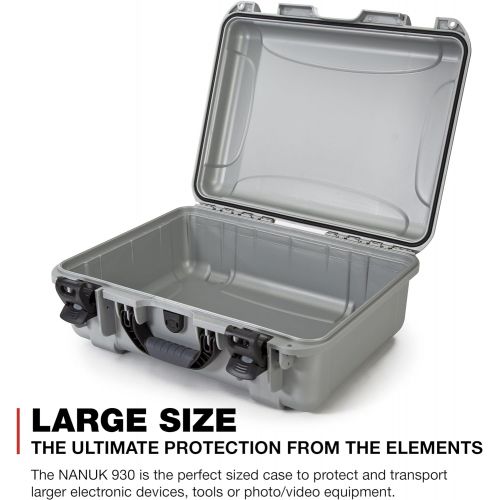  Nanuk 930 Waterproof Hard Case with Padded Dividers - Graphite