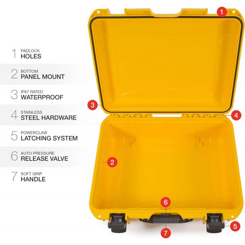  Nanuk 930 Waterproof Hard Case with Padded Dividers - Graphite