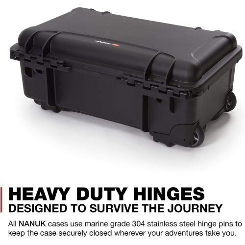  Nanuk 935 Waterproof Hard Case with Wheels and Padded Divider - Olive