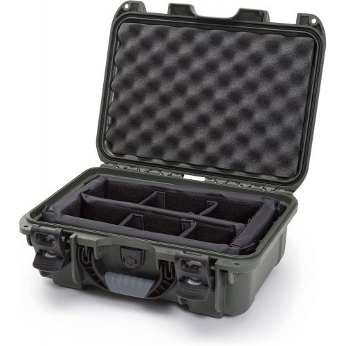  Nanuk 915 Waterproof Hard Case with Padded Dividers - Olive