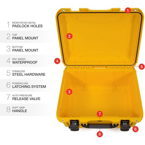  Nanuk 933 Waterproof Hard Case Empty - Yellow