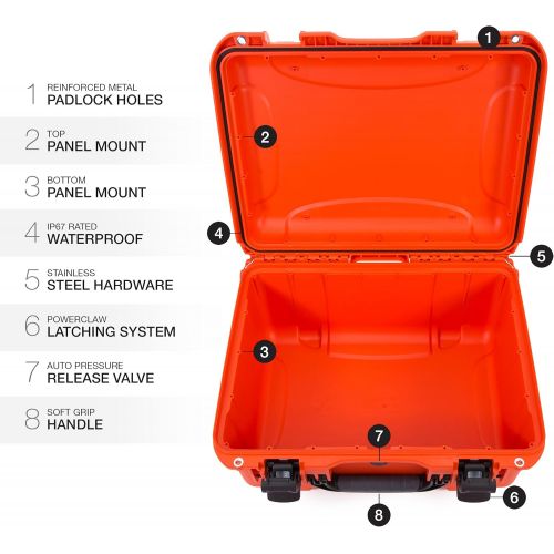  Nanuk 933 Waterproof Hard Case Empty - Orange