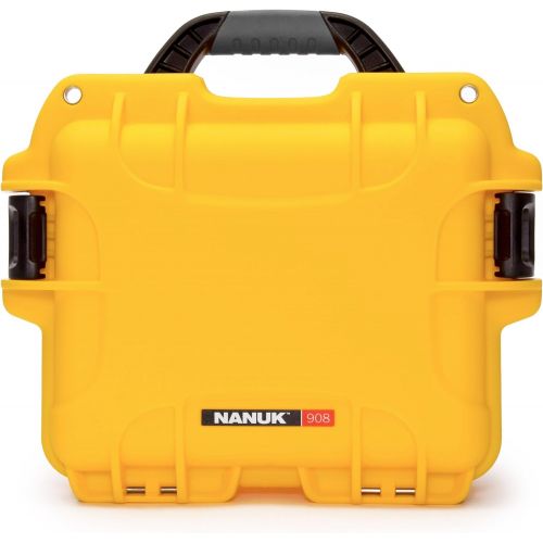  Nanuk 908 Hard Camera Case with Padded Divider, Lime (908-2002)