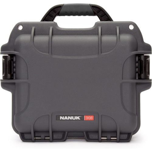  Nanuk 908 Hard Camera Case with Padded Divider, Lime (908-2002)