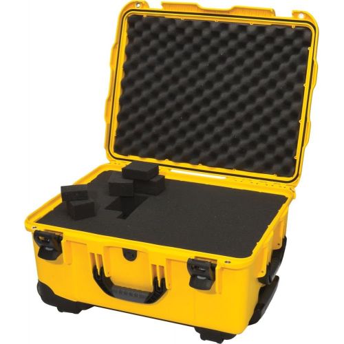  Nanuk 950 Waterproof Hard Case with Wheels and Foam Insert - Yellow