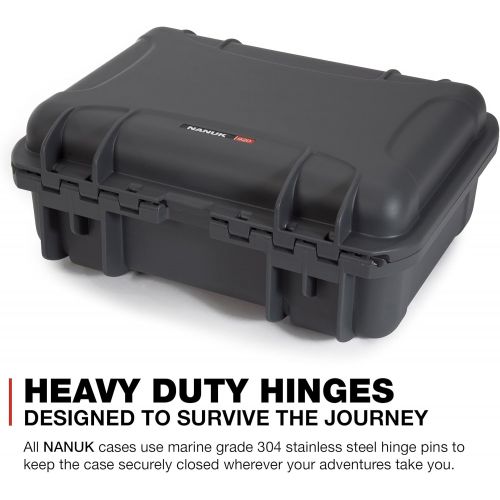  Nanuk 920 Waterproof Hard Case Empty - Graphite