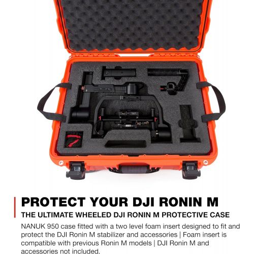  Nanuk Ronin MX Waterproof Hard Case with Wheels and Custom Foam Insert for Ronin MX Gimbal Stabilizer Systems - 960-RONMX6 Olive