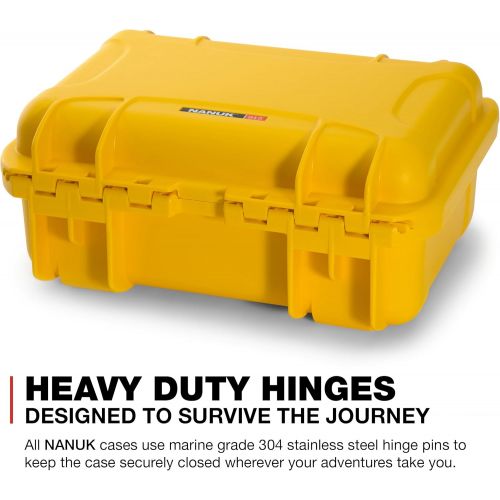  Nanuk 915 Waterproof Hard Case with Foam Insert - Yellow