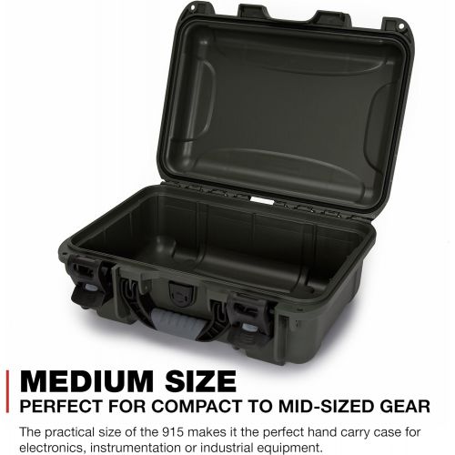  Nanuk 915 Waterproof Hard Case with Padded Dividers - Graphite