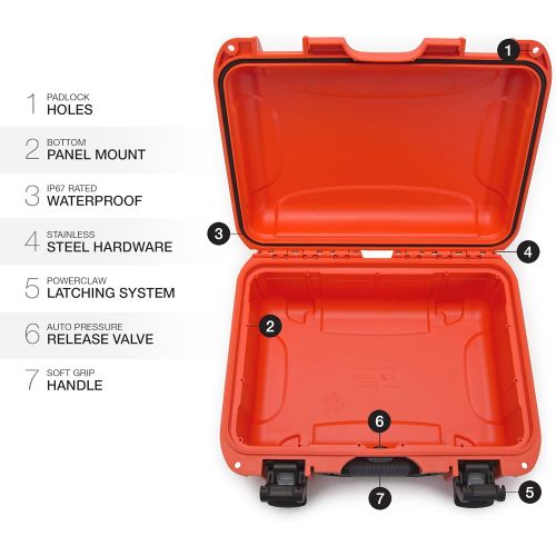  Nanuk 915 Waterproof Hard Case with Padded Dividers - Graphite