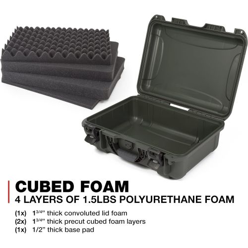  Nanuk 925 Waterproof Hard Case with Foam Insert - Olive