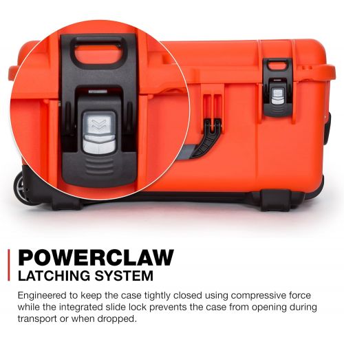  Nanuk 950 Waterproof Hard Case with Wheels and Padded Divider - Orange