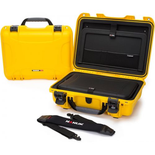  Nanuk 923 Waterproof Hard Case with Laptop Insert Kit - Yellow