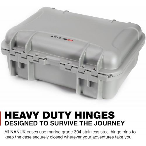  Nanuk DJI Drone Waterproof Hard Case with Custom Foam Insert for DJI Mavic PRO - Silver