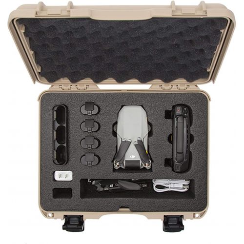  Nanuk Drone Waterproof Hard Case with Custom Foam Insert for DJI Mavic Air Fly More Combo - Graphite