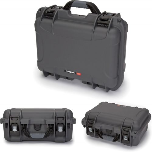  Nanuk Drone Waterproof Hard Case with Custom Foam Insert for DJI Mavic Air Fly More Combo - Graphite