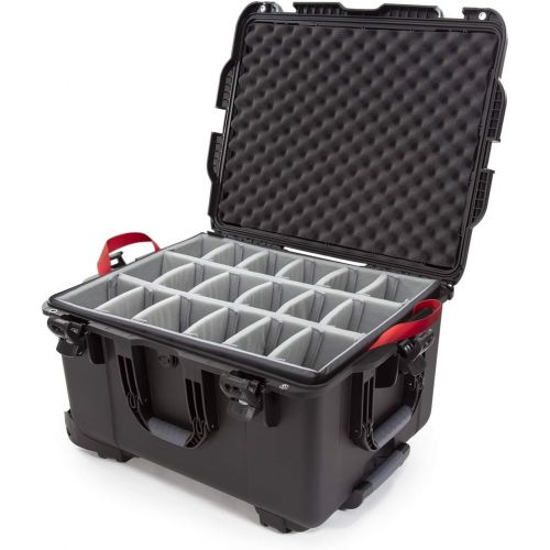  Nanuk 960 Waterproof Hard Case with Wheels and Padded Divider - Black