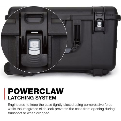  Nanuk 960 Waterproof Hard Case with Wheels and Padded Divider - Black