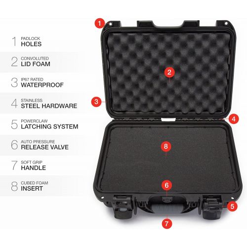  Nanuk 920 Waterproof Hard Case with Foam Insert - Black