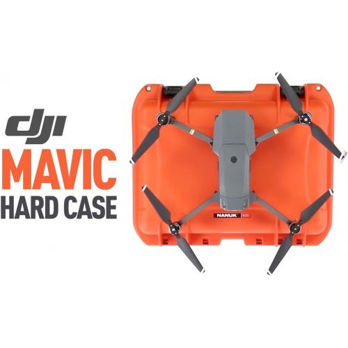  Nanuk DJI Drone Waterproof Hard Case with Custom Foam Insert for DJI Mavic PRO - Orange