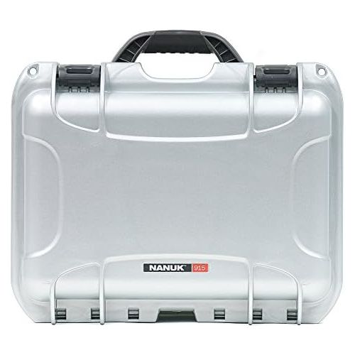  Nanuk 915 Waterproof Hard Case with Foam Insert - Silver