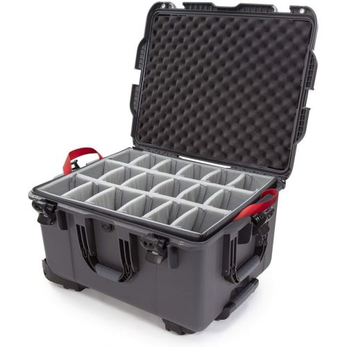  Nanuk 960 Waterproof Hard Case with Wheels and Padded Divider - Graphite