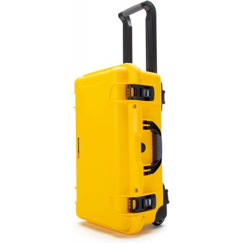  Nanuk 935 Waterproof Carry-On Hard Case with Wheels and Foam Insert - Yellow