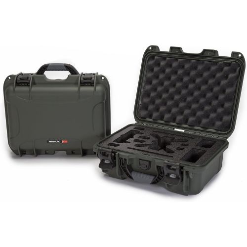  Nanuk 915 Waterproof Hard Drone Case with Custom Foam Insert for DJI Spark Flymore - Olive