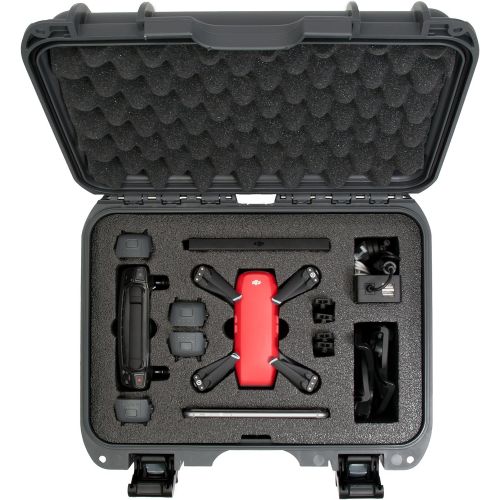  Nanuk 915 Waterproof Hard Drone Case with Custom Foam Insert for DJI Spark Flymore - Olive