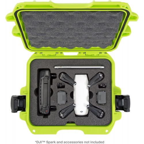  Nanuk 915 Waterproof Hard Drone Case with Custom Foam Insert for DJI Spark Flymore - Olive