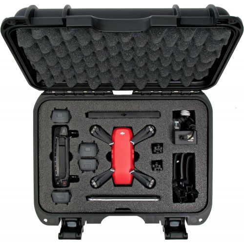  Nanuk 915 Waterproof Hard Drone Case with Custom Foam Insert for DJI Spark Flymore - Olive