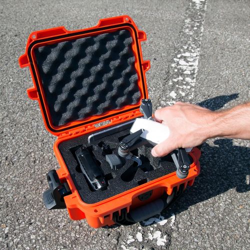  Nanuk 915 Waterproof Hard Drone Case with Custom Foam Insert for DJI Spark Flymore - Olive