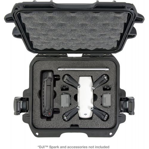  Nanuk 905 Waterproof Hard Drone Case with Custom Foam Insert for DJI Spark  Black