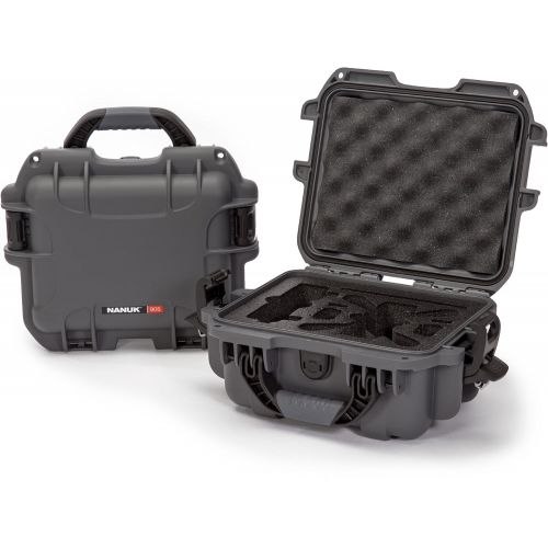  Nanuk 905 Waterproof Hard Drone Case with Custom Foam Insert for DJI Spark  Graphite