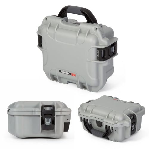  Nanuk 905 Waterproof Hard Case with Padded Dividers - Silver