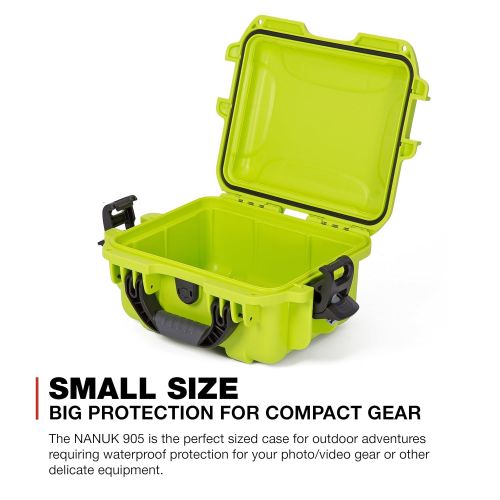  Nanuk 905 Waterproof Hard Case Empty - Lime