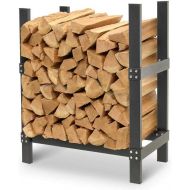 [아마존베스트]Napa Forge by Pilgrim Pro 24 Firewood Rack Log Holder, Durable Black Powder Coat
