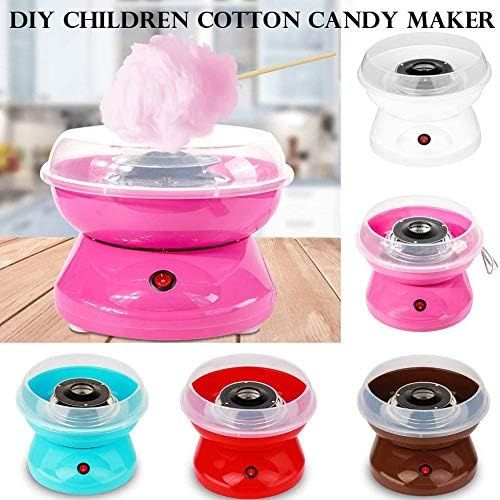  [아마존베스트]Napacoh Candy Floss Machine Automatic Electric DIY Candy Floss Machine Portable Sugar Fairy Dental Floss Machine White *EU Plug