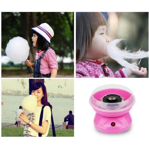  [아마존베스트]Napacoh Candy Floss Machine Automatic Electric DIY Candy Floss Machine Portable Sugar Fairy Dental Floss Machine White *EU Plug