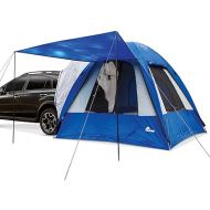 Napier Sportz Hatchback and Small CUV Tent 8'x8' Waterproof Camping Tent with Awning 4 Person Blue/Grey Car Tent