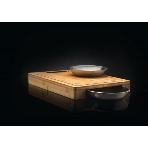  Napoleon PRO Cutting Board with Stainless Steel Bowls