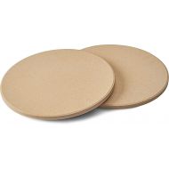 Napoleon Personal Sized Pizza Baking Stone Set - BBQ Grill Accessories, Two 10-inch Personal Pizza Baking Stones, Stone Oven Pizza, Pizzaria Results, Easy To Use, Use In BBQ Grill