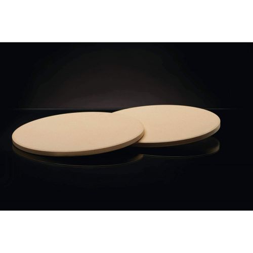  Napoleon Personal Sized Pizza Baking Stone Set - BBQ Grill Accessories, Two 10-inch Personal Pizza Baking Stones, Stone Oven Pizza, Pizzaria Results, Easy To Use, Use In BBQ Grill