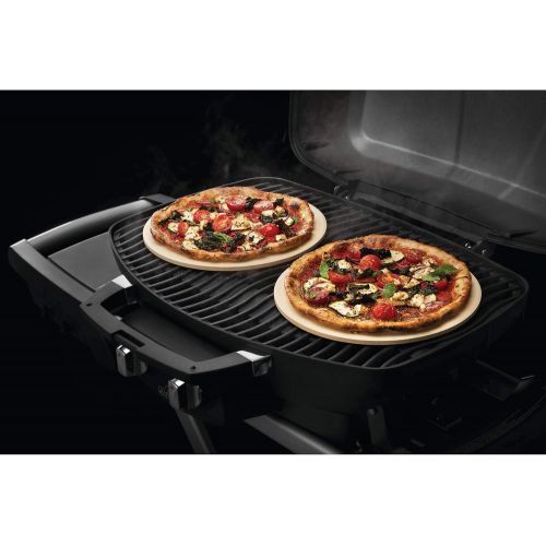  Napoleon Personal Sized Pizza Baking Stone Set - BBQ Grill Accessories, Two 10-inch Personal Pizza Baking Stones, Stone Oven Pizza, Pizzaria Results, Easy To Use, Use In BBQ Grill