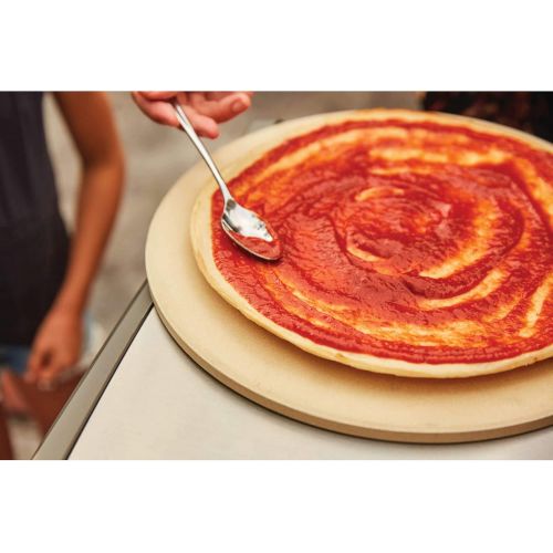  Napoleon Personal Sized Pizza Baking Stone Set - BBQ Grill Accessories, Two 10-inch Personal Pizza Baking Stones, Stone Oven Pizza, Pizzaria Results, Easy To Use, Use In BBQ Grill