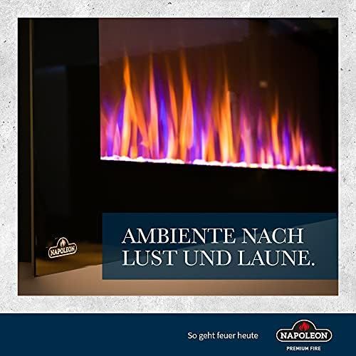  Napoleon Allure 32 Electric Fire, 81 cm, Premium Fire, Fireplace with Heating and LED Flame Effect, Electric Fireplace, Wall and Built In Fireplace with Remote Control