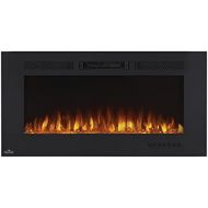 Napoleon Allure Phantom 42 Electric Fireplace (107 cm) Premium Fire, Fireplace with Heating and LED Flame Effect, Electric Fireplace, Wall and Built In Fireplace