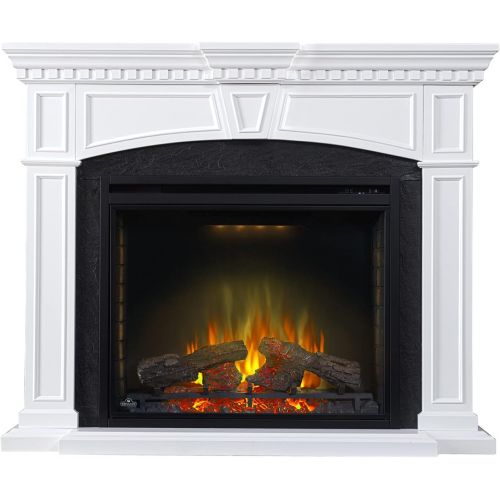  Napoleon Taylor-NEFP33-0214W Electric Fireplace with Mantel, 33 Inch, White