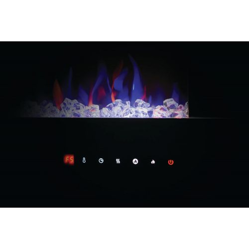  Napoleon Harsten 50 Inch Linear Electric Fireplace With Integrated Bluetooth Speakers - Can be Wall Mounted - 400 Sq Ft Electric Fireplace Heater